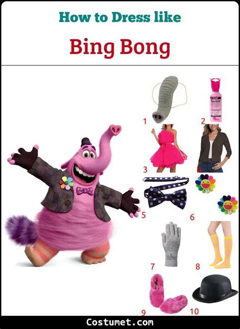 Bing Bong's Costume from Inside Out for Halloween