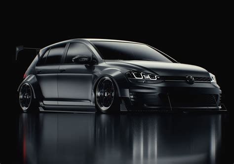 VW golf GTI custom | CGTrader