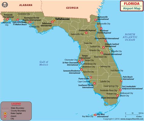 Map of Florida Airport | Oppidan Library