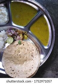 Indian Home Traditional Thali Chapati Dal Stock Photo 1752971057 ...