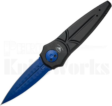 Paragon Warlock Knife Black 4.0" Blue Sorcerer l Free Shipping!