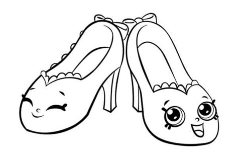 Cartoon Shoes coloring page - Download, Print or Color Online for Free