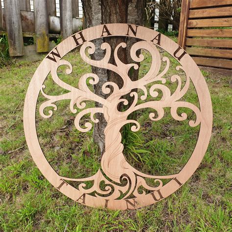 Whanau Tree, whakapapa, family tree of life carved wood– TroubleMaker.co.nz