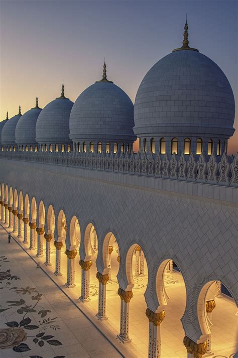 Spiritual by O Al Zubaidi Domes and Posts of Sheikh Zayed Grand Mosque ...