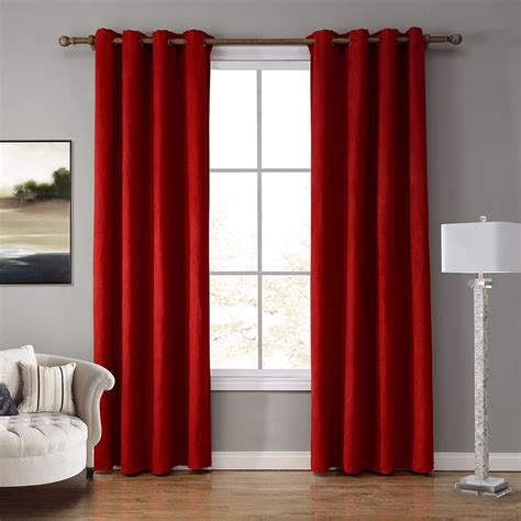 Suede Fabric Thermal Insulated Grommet Curtains for Living Room Bedroom ...