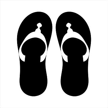 Flip Flop Silhouette PNG And Vector Images Free Download - Pngtree