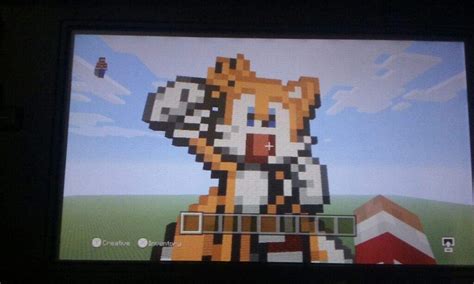 Tails pixelart in Minecraft | Sonic the Hedgehog! Amino