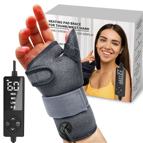 Buy Wrist Thumb Brace Heating Pad for and Tunnel , Heated Wrap for s Trigger Thumb, De Quervain ...