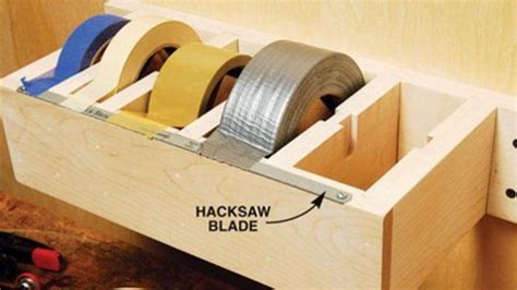 DIY Multiple Roll Tape Dispenser | Diy garage, Diy tape, Garage organization