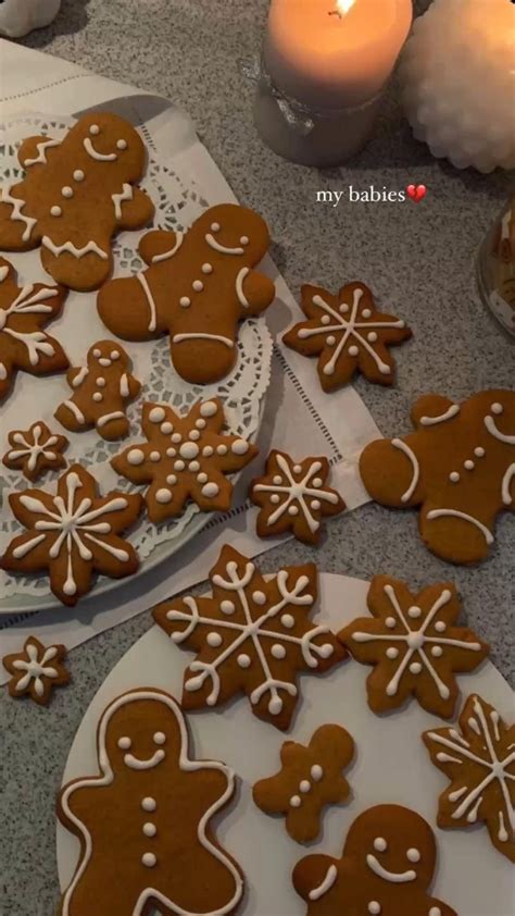 Gingerbread cookies winter aesthetic holiday baking festive christmas holidays – Artofit