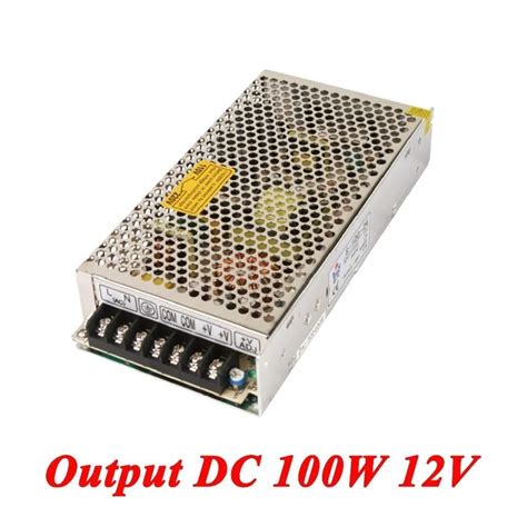 S 100 12 100W 12v 8.5A Single Output ac dc switching power supply for Led Strip,AC110V/220V ...