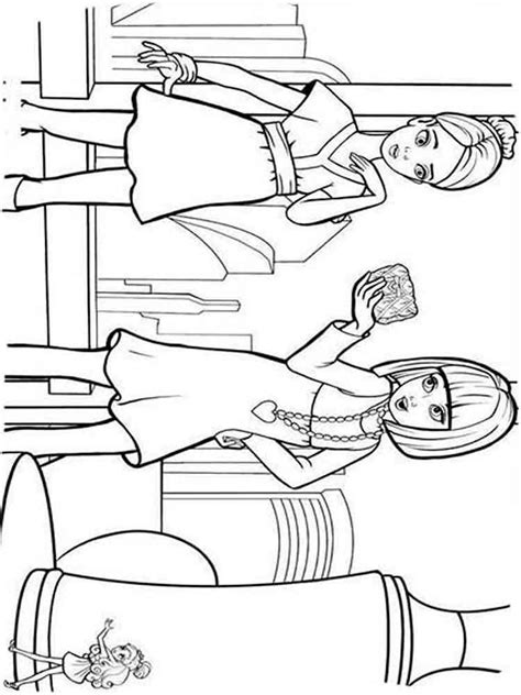 Barbie Thumbelina coloring pages