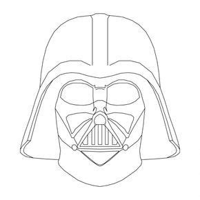 How To Draw Darth Vader Helmet