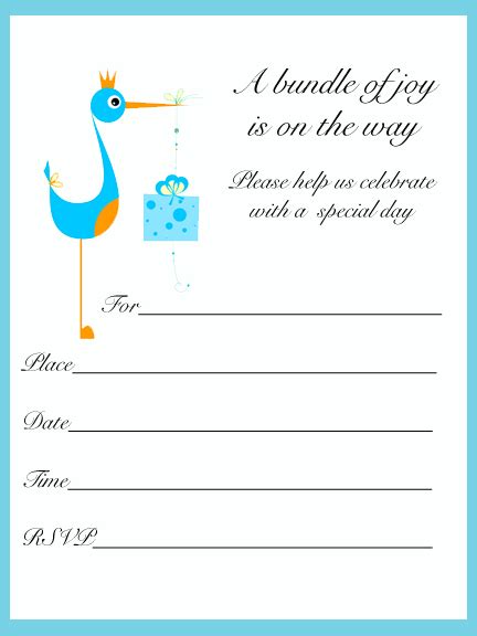 Free Cute Printable Baby Shower Invitations | Dolanpedia