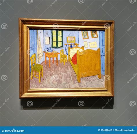 Bedroom in Arles, Vincent Van Gogh. Editorial Image - Image of vincent ...