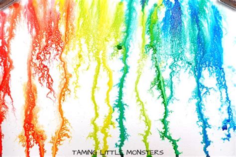 How to Make Rainbow Lightning (Process Art for Kids) - Taming Little Monsters | Art activities ...