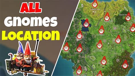ALL GNOME LOCATIONS FORTNITE: BATTLE ROYALE - YouTube