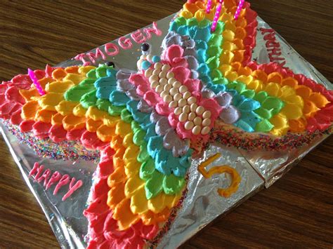 A RAINBOW BUTTERFLY PARTY | Butterfly birthday cakes, Butterfly ...