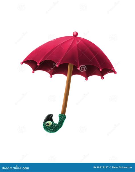 Mary Poppins umbrella stock illustration. Illustration of character ...