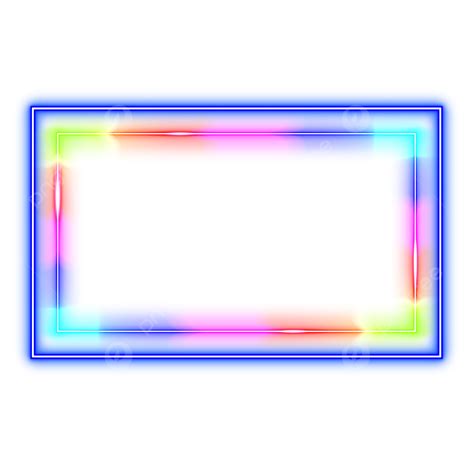 Colorfull Modern Neon Frame, Neon, Modern Neon Frame, Colorfull Neon PNG and Vector with ...