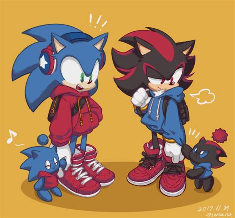 Sonic And Shadow The Hedgehog Fan Art