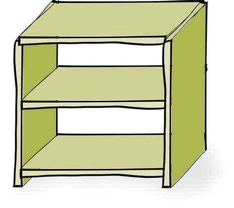 Clipart - Comic-style shelves