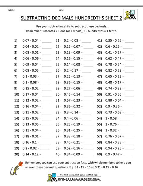 math-worksheets-printable-subtracting-decimals-hundredths-2.gif (1000× ...