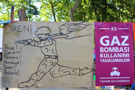 Cardboard protest sign editorial photo. Image of gezipark - 31649796