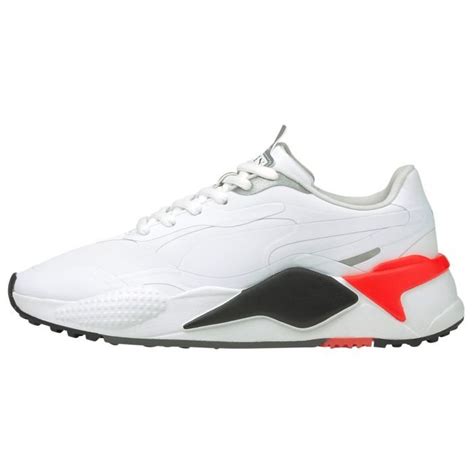 PUMA RS-G Golf Shoes Puma White/Puma Black/Red Blast - Carl's Golfland