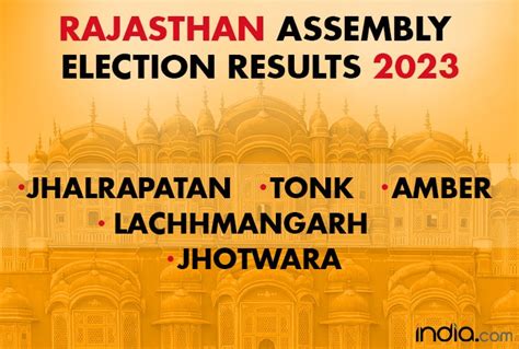 Rajasthan Assembly Election Results Live Updates: Pilot Leading At Tonk; Vasundra Raje Ahead In ...