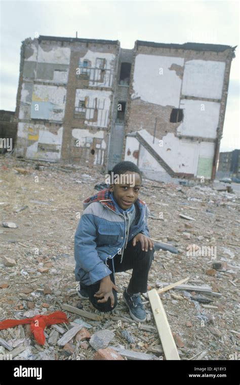 An African American boy in the ghetto South Bronx NY Stock Photo - Alamy