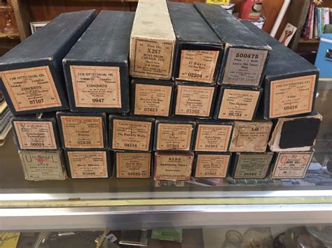 Lot (2) Antique Player Piano Rolls - Bodnarus Auctioneering