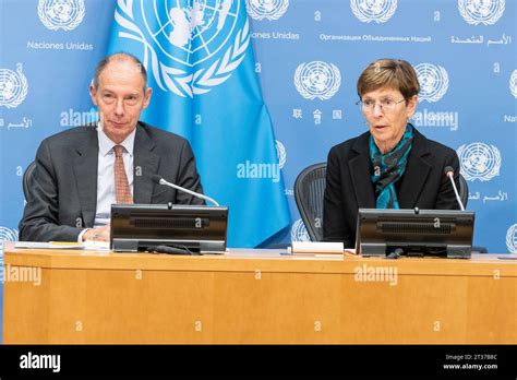 New York, USA. 23rd Oct, 2023. Judge Joan E. Donoghue, President of the ...