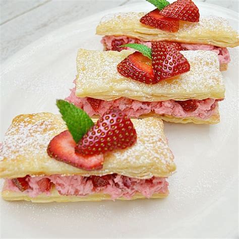 Strawberry Cream Pastries | With A Blast