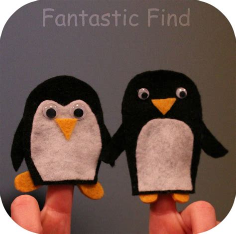 Penguin Finger Puppets | Fun Family Crafts