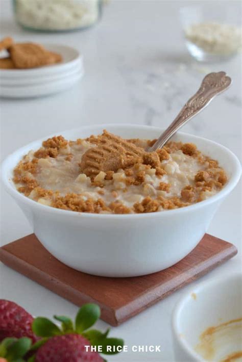 Biscoff Rice Flakes Porridge - The Rice Chick