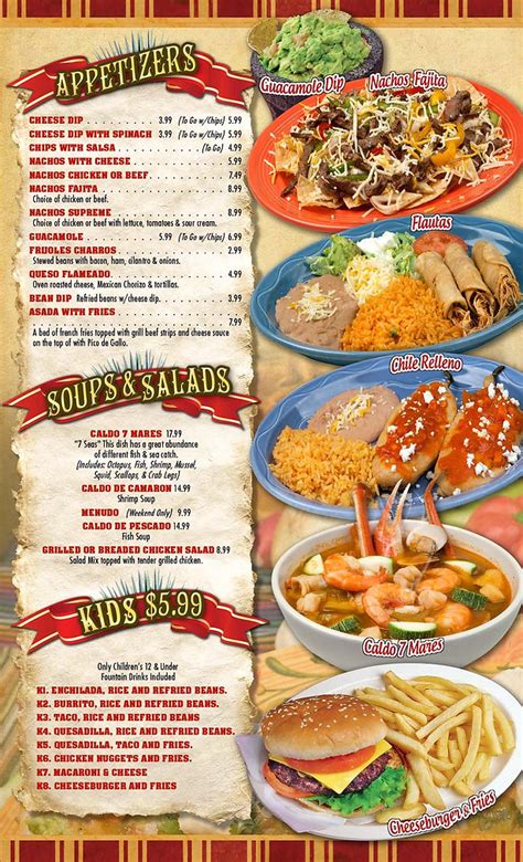 Menu | Taqueria Mexico KC 4