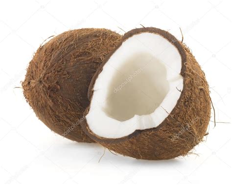 Coconut cut in half Stock Photo by ©ulkan 101805168