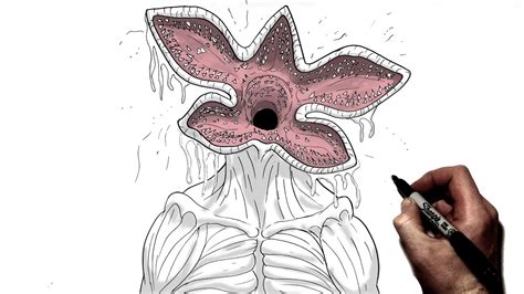 How To Draw a Demogorgon | Step By Step | Stranger Things 4 - YouTube