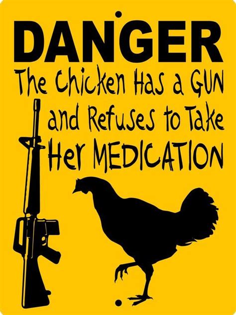 CHICKEN Sign 9"x12" "ALUMINUM" CHAG1 | Chicken signs, Chicken humor ...