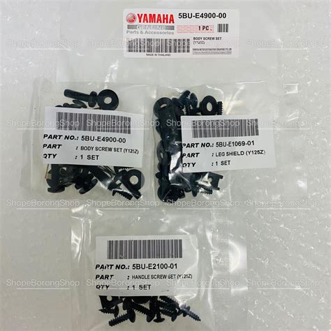 Yamaha Y125Z Body Cover Screw Set Motorcycle Parts | Shopee Philippines