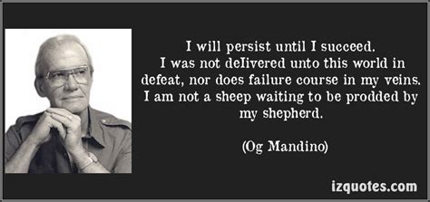 I will persist until I succeed ... from the Scroll Marked III. The Greatest Salesman in the ...