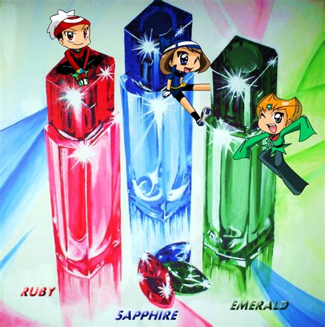 Ruby, Sapphire and Emerald by s0s2 on DeviantArt