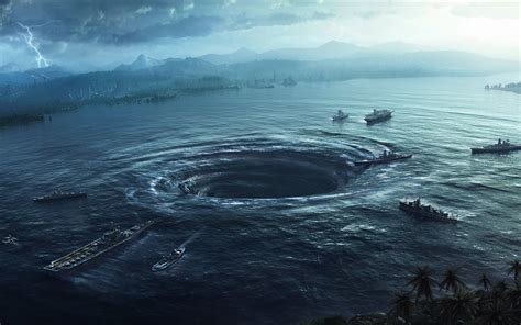 Sink hole, sea, whirlpools, artwork HD wallpaper | Wallpaper Flare