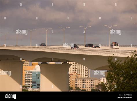 Sarasota Florida Ringling Causeway Bridge bridge over sarasota bay to ...