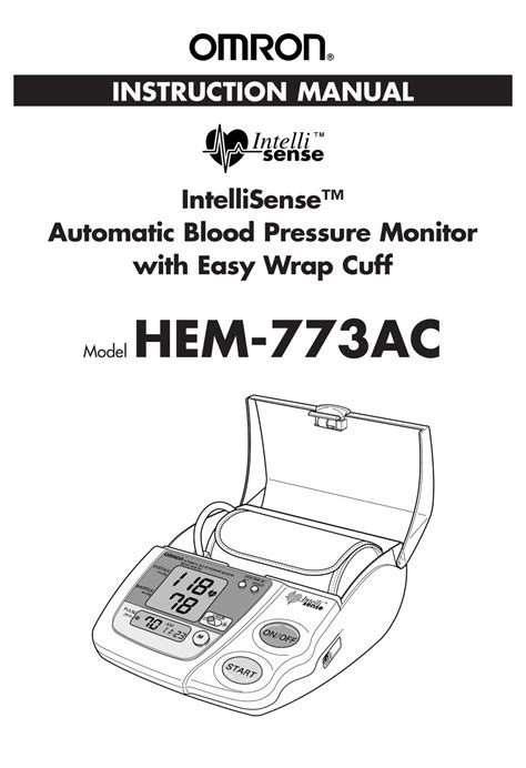 OMRON INTELLISENSE HEM-773AC INSTRUCTION MANUAL Pdf Download | ManualsLib