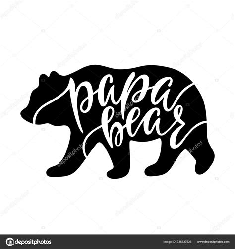 Silhouette Papa Bear Svg - 222+ File SVG PNG DXF EPS Free