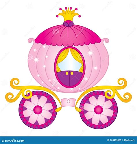 Vector Princess Carriage. Vector Cinderella Carriage | CartoonDealer.com #103495383