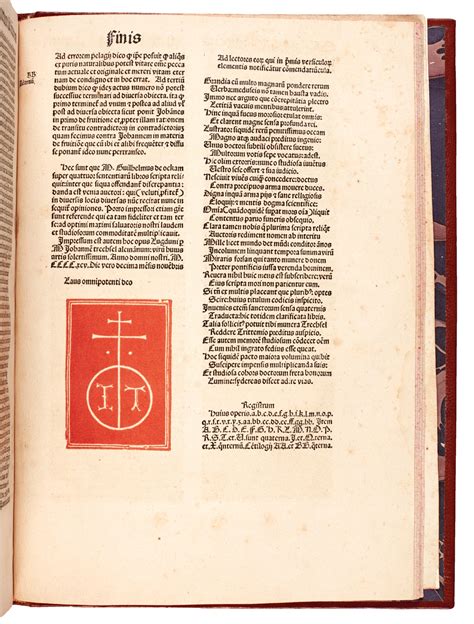 William of Ockham, Super quattor libros sententiarum, Lyon, 1495, modern calf | Important ...