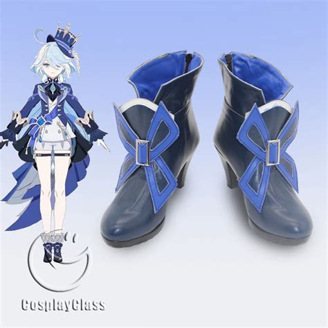 Genshin Impact Focalors Cosplay Shoes - CosplayClass